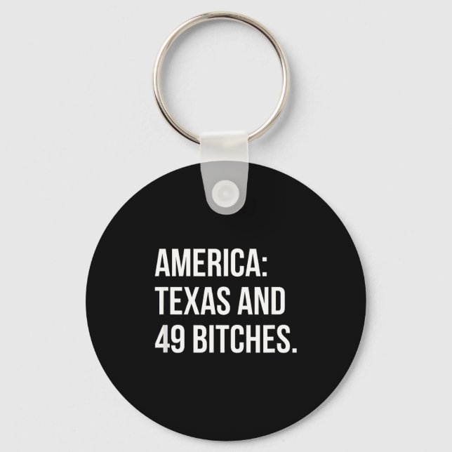 America Texas And 49 Es  Key Ring (Front)