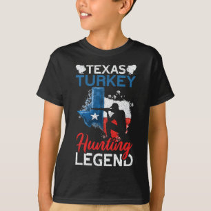 America Texas Turkey Hunting Legend Funny Turkey H T-Shirt
