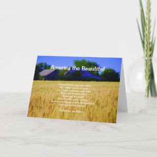 America the Beautiful Card