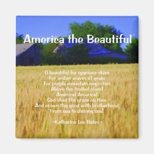 America the Beautiful Magnet