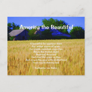 America the Beautiful Postcard