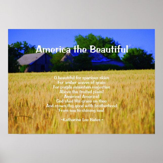America the Beautiful Print (Front)