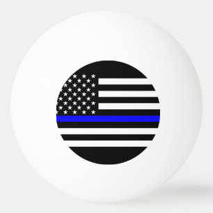 America Thin Blue Line Symbol Ping Pong Ball