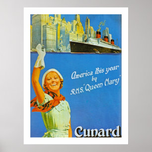 America this Year by Queen Mary Poster