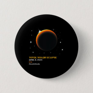 America Totality 04 08 24 Total Solar Eclipse 2024 6 Cm Round Badge