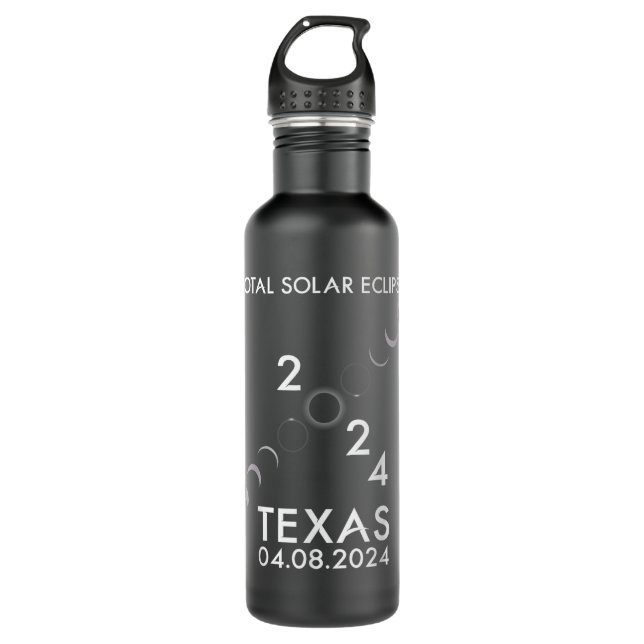 America Totality 04.08.24 Total Solar Eclipse 2024 710 Ml Water Bottle (Front)