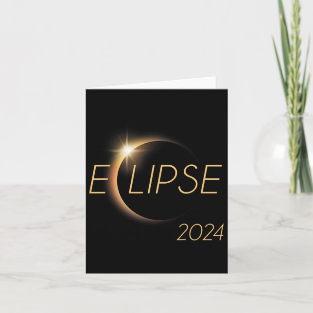 America Totality 04 08 24 Total Solar Eclipse 2024 Card (Front)