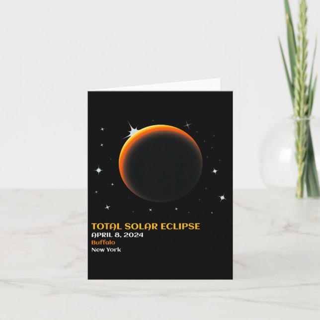 America Totality 04 08 24 Total Solar Eclipse 2024 Card (Front)