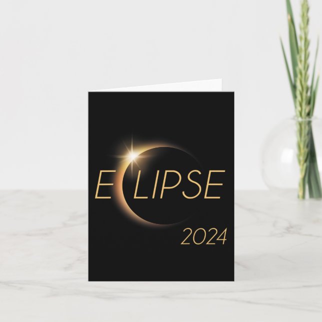 America Totality 04 08 24 Total Solar Eclipse 2024 Card (Front)