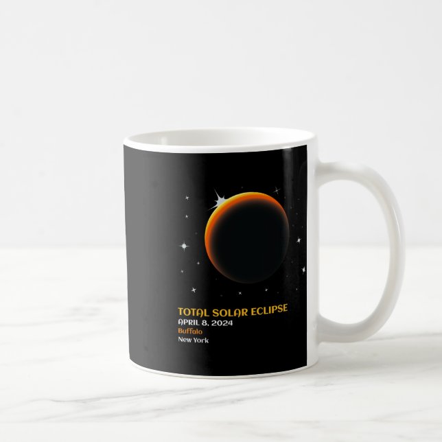 America Totality 04 08 24 Total Solar Eclipse 2024 Coffee Mug (Right)