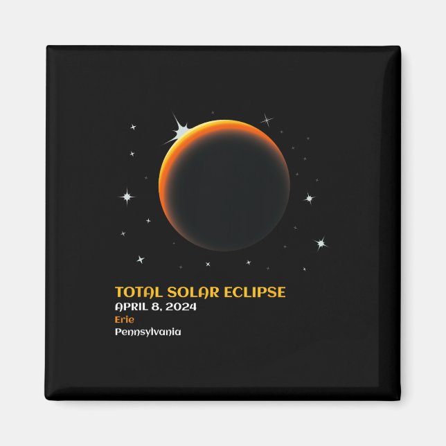 America Totality 04 08 24 Total Solar Eclipse 2024 Magnet (Front)