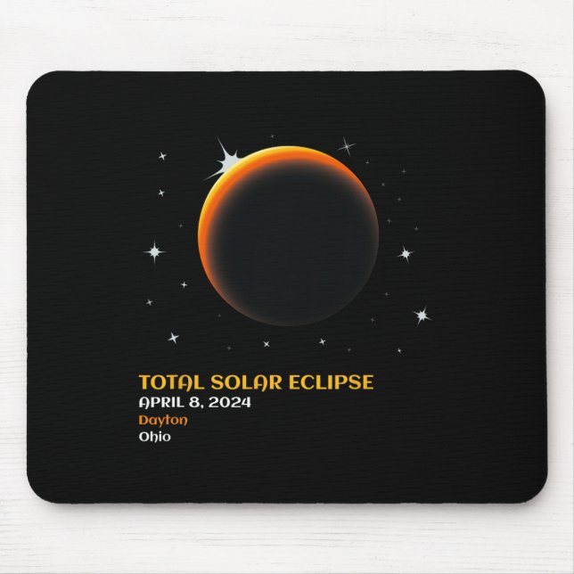 America Totality 04 08 24 Total Solar Eclipse 2024 Mouse Pad (Front)