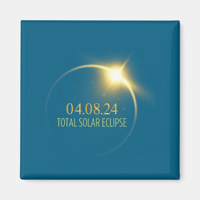 America Totality Solar Eclipse 2024 4.08.24 Access Magnet (Front)