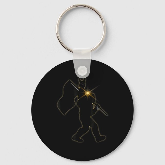America Totality Total Solar Eclipse 4.08.2024 Fun Key Ring (Front)