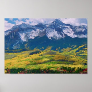America Tree Line Olympic National Park mountain Poster