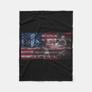 America Trump 2a Guns God Country Bible Cross Fleece Blanket