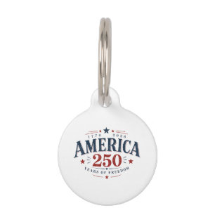 America USA 250th, 250 Years of Freedom Pet Tag