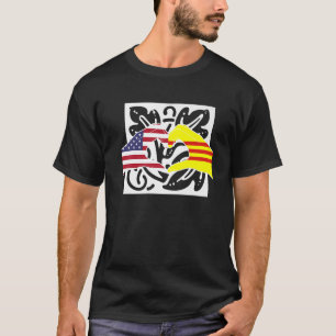 America USA American Vietnam Viet Vietnamese Mixed T-Shirt