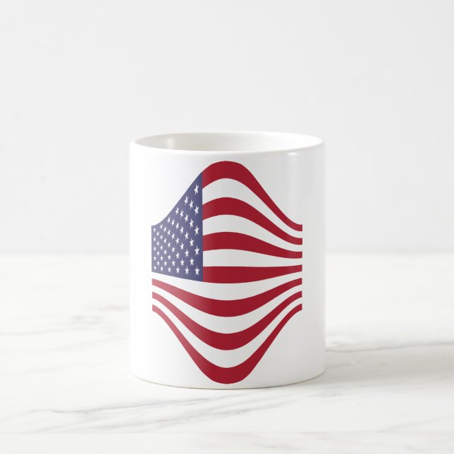 America USA Flag Coffee Mug (Center)