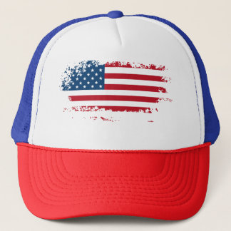 America usa flag trucker hat