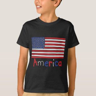 America USA KIDS Flag T-Shirt