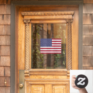America / USA Window Sign, Cling, American Flag