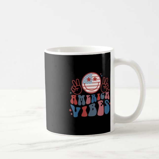 America Vibes - July 4  Coffee Mug (Right)