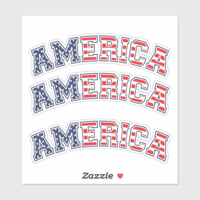 America White Red Blue (Sheet)