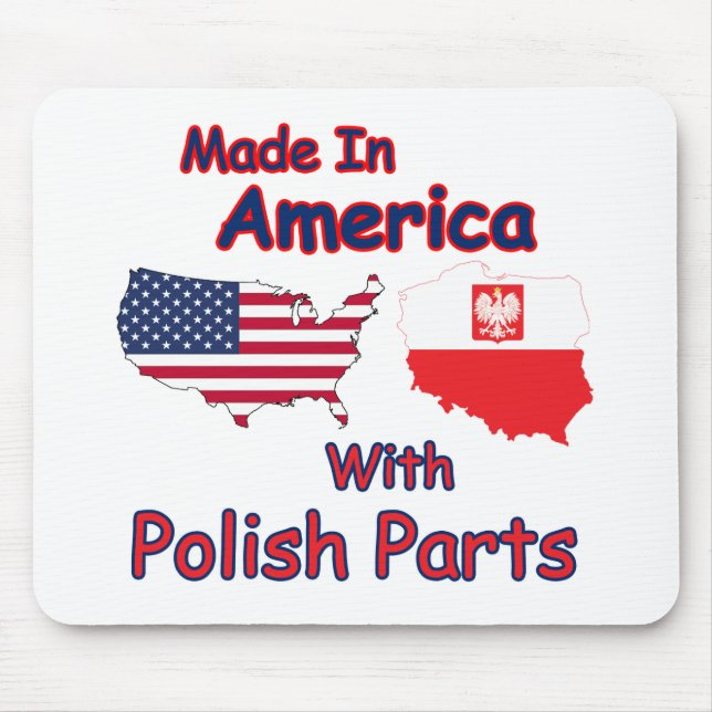America With Polish Parts Mouse Pad (Front)