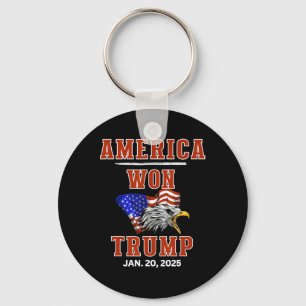 America Won Trump Won We The People Have Had Enoug Key Ring