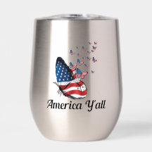 America Y'all Wine Tumbler