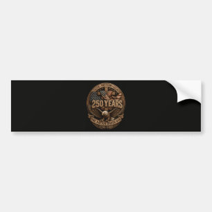 American 1776 2026 250th 4th July Independence Day Bumper Sticker