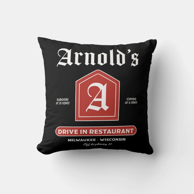 American 1950's Diner Cushion (Front)