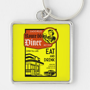 American 1950's Diner Key Ring