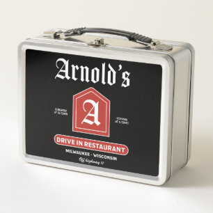 American 1950's Diner Metal Lunch Box