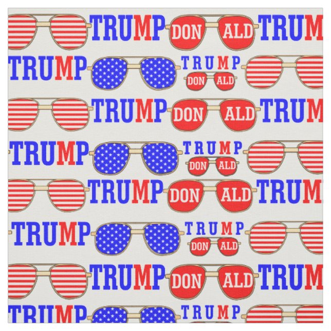 American 2020 power president Donald Trump pattern Fabric (Swatch)