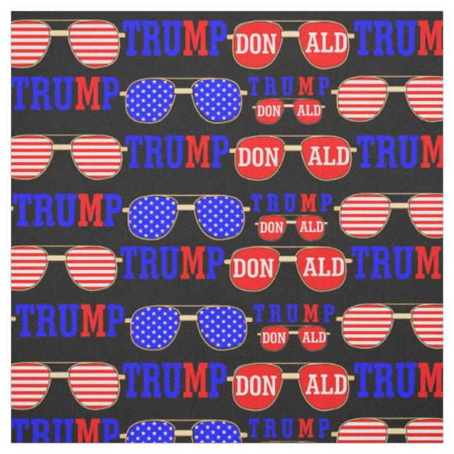 American 2020 power president Donald Trump pattern Fabric (Swatch)
