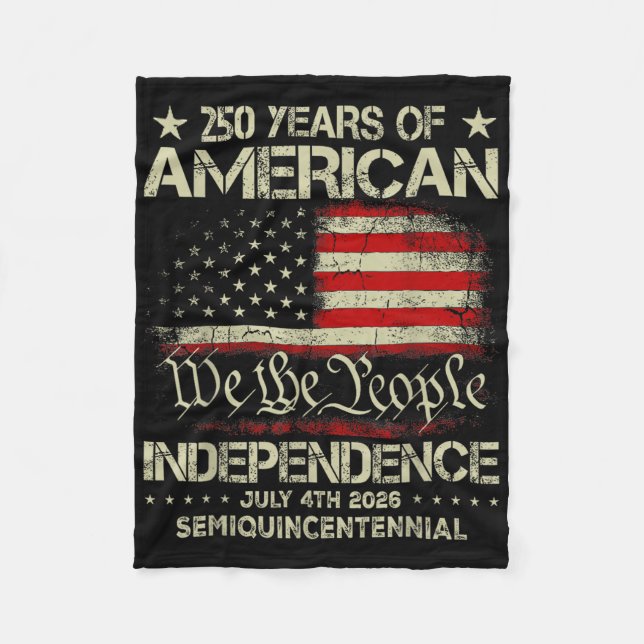 American 250th Anniversary Celebration 250 Years U Fleece Blanket (Front)