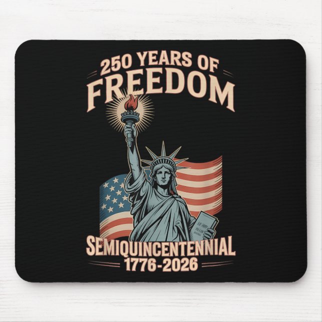American 250th Anniversary Celebration 250 Years U Mouse Pad (Front)