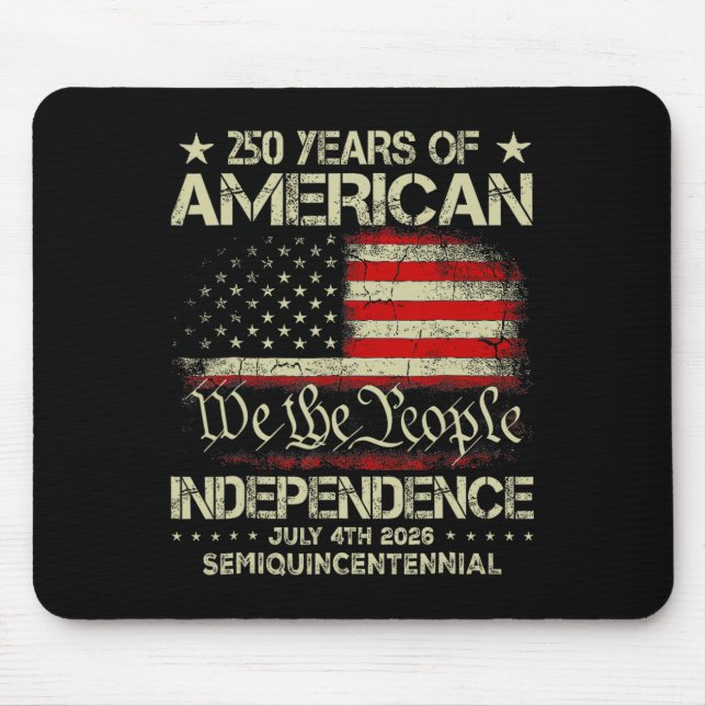 American 250th Anniversary Celebration 250 Years U Mouse Pad (Front)