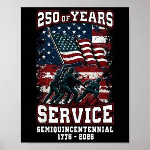 American 250th Anniversary Celebration 250 Years U Poster