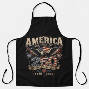American 250th Anniversary Patriotic USA 4th July Apron