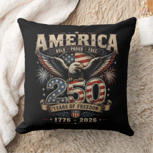 American 250th Anniversary Patriotic USA 4th July Cushion