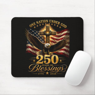 American 250th Anniversary Patriotic USA 4th July Mouse Pad