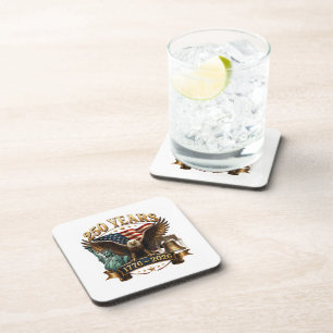 American 250th Anniversary USA Patriotic 4th July Coaster
