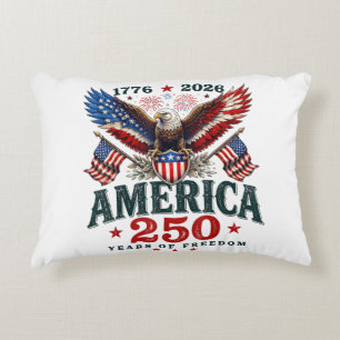 American 250th Anniversary USA Patriotic 4th July Decorative Cushion
