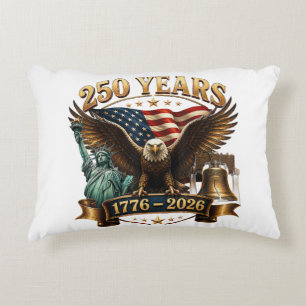 American 250th Anniversary USA Patriotic 4th July Decorative Cushion