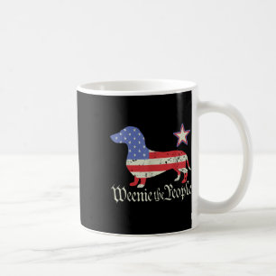 American 4th Of July Dachshund Lover Shirt Weenie Coffee Mug