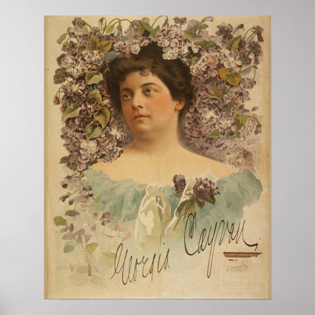 American actress Georgia Eva Cayvan  Poster (Front)