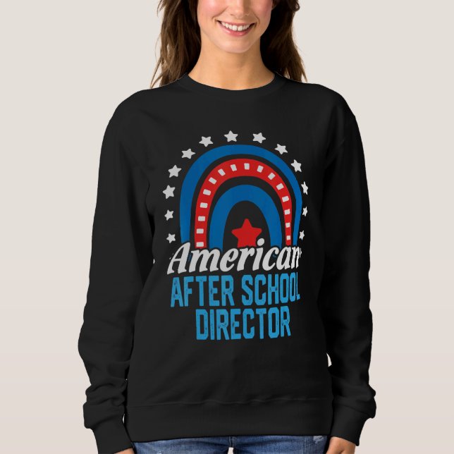 American After School Director Rainbow Usa Flag 4t Sweatshirt (Front)